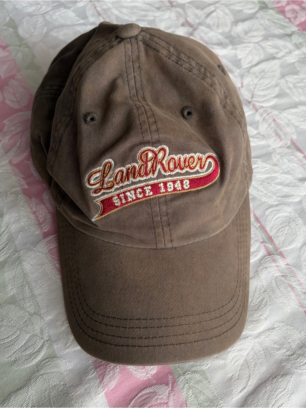 Land Rover Baseball Hat One Size Adjustable Brown Cotton